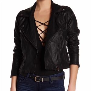 Blank NYC Faux Leather Moro Jacket